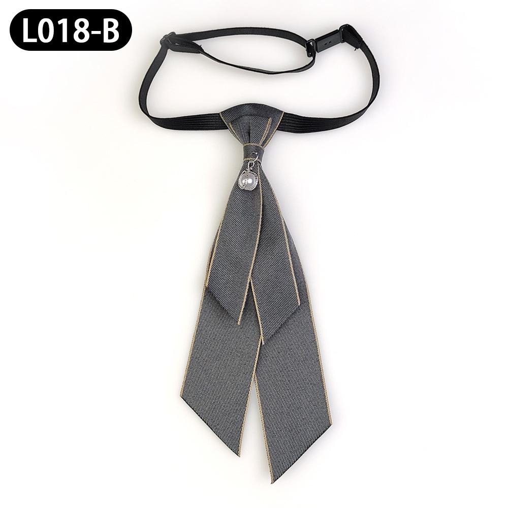 Женский галстук-бабочка с цветами и жемчужной отделкой в корейском стиле