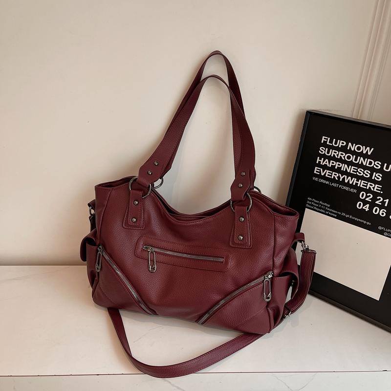 Torba PU Tote o Dużej Pojemności Damska Torba na Ramię