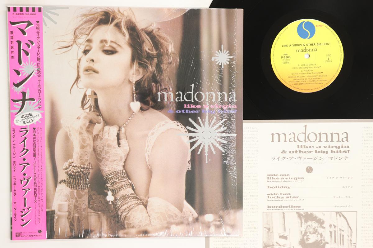 

12inch Record MADONNA Like A Virgin Other Big Hits P6206 SIRE 1983 Japan Obi Pop Used