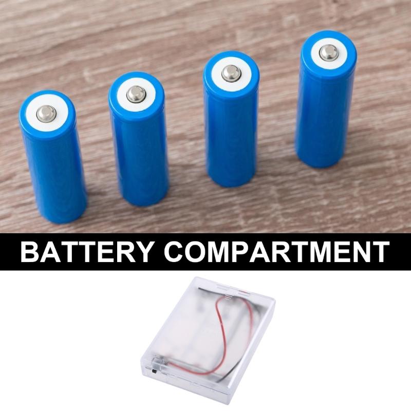 21700 Battery Storage Box Batteries Holder For 3 Cell Storage With Switching Clear For LED Lights And Electronics