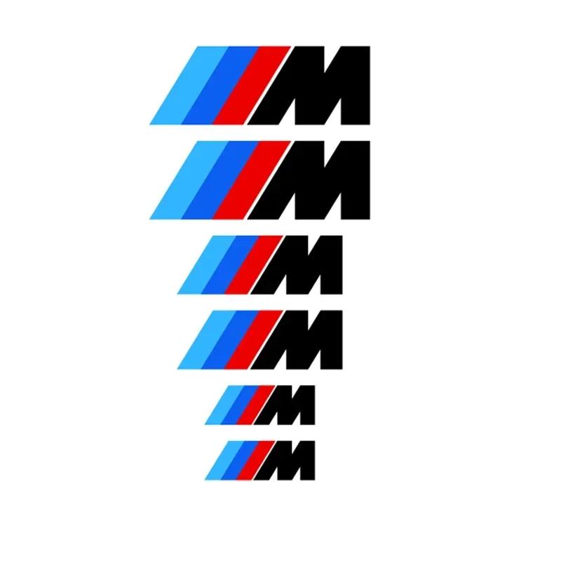 

For BMW 6pcs car brake caliper sticker car decoration sticker decal For BMW M3 M5 M6 X1 X3 X5 E34 E39 E36 E60 E90 E46 Car access чёрный