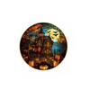 1-10PCS Halloween Stickers with Crow Cat Castle Tree Pumpkin Design Non Adhesive Electrostatic Window Film for Home Decoration