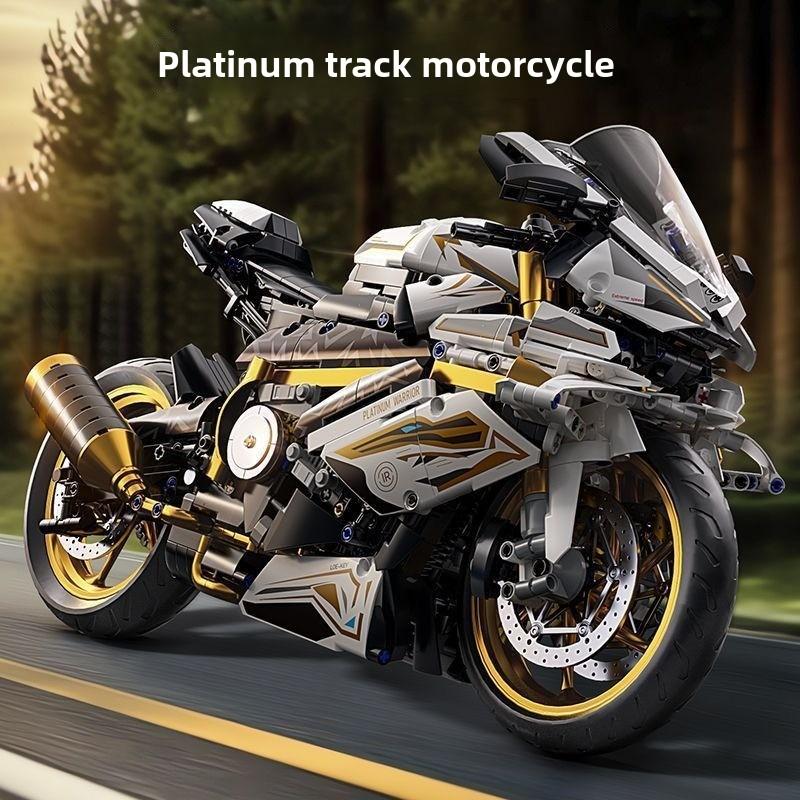 2026 Platinum Motorcycle Building Block M1000RR Compatible Lego Assembled Toy Boy Birthday Gift Model