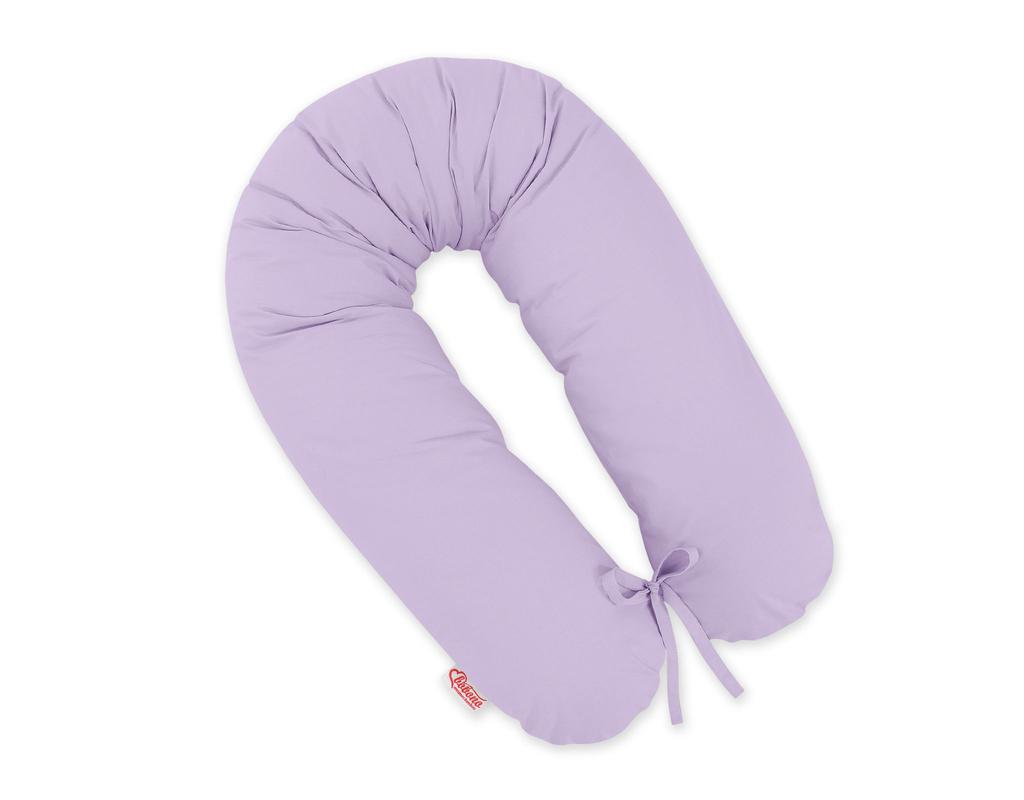 Longer Pregnancy Pillow for Pregnant Women to Sleep + Removable Cover - Purple