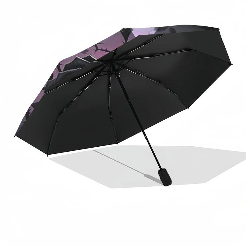 1pc Gothic Rose Emblem Umbrella with Plastic Handle, Suitable for All Seasons Outdoor PT401