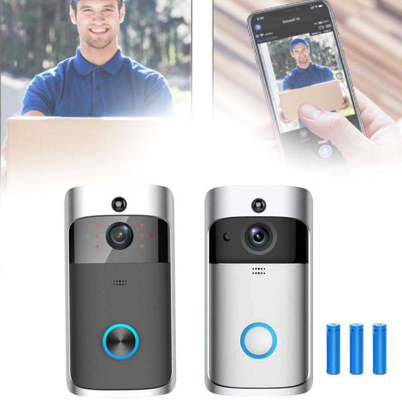 Wireless Visual Smart Doorbell With Voice Intercom And Remote Wifi Functionality For Home Security