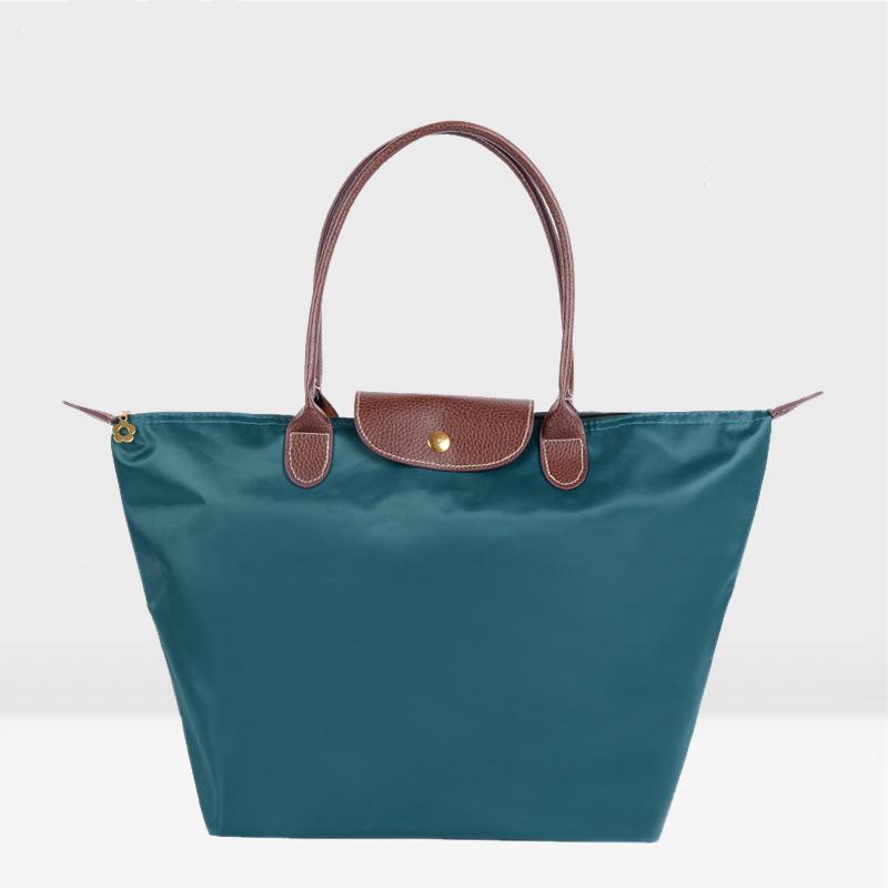 Women's Nylon Folding Shoulder Bag: Waterproof, Versatile for Gym, Sports, Shopping, and Storage