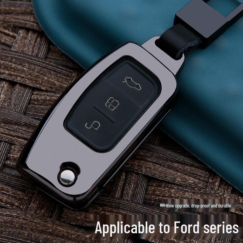 Ford Key Fob Case for Ecosport, Focus, Mondeo, Edge, Escort, Fiesta, and Kuga.