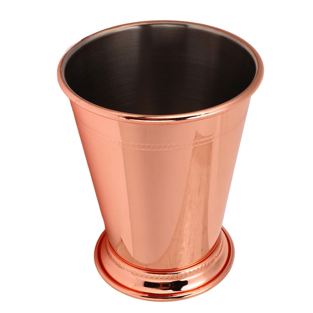 Cup Stainless Steel Elegant Retro High Stability Beaded Mint   Cup for Home
