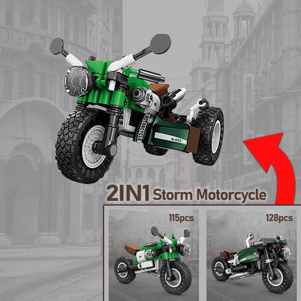 KNEW BUILT Elektrisches Fahrrad Roller Modell Mini Bausteine Niedliche & Pädagogische Konstruktionsspielzeuge