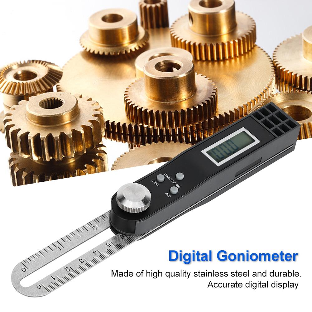 Digital Display T Protractor Activity Angel Ruler Stainless Steel Digital Goniometer0~360 degrees