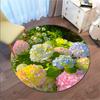 Rose Garden Elegance Round Rug Home Soft Decorative Anti Slip Yoga Table And Chair Mat Carpet Outdoor Floor Mat Carpet S5