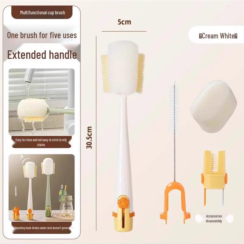 

Набор щеток для мытья чашек и бутылок 5-в-1 для дома со скидкой для новичков и бесплатной доставкой