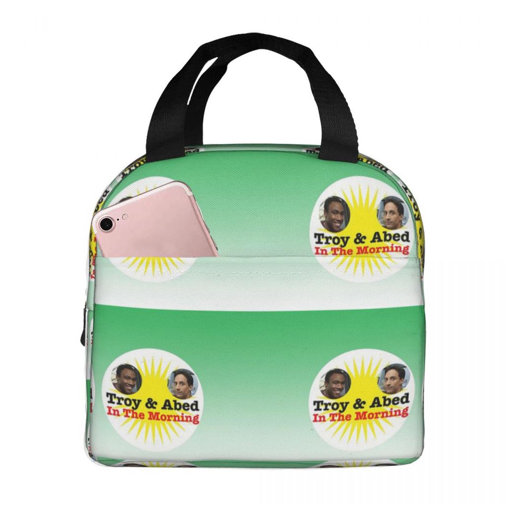 Troy And Abed In The Morning Insulated Lunch Bag for Women Children Portable Food Boxes Thermal Lunch Box Tote