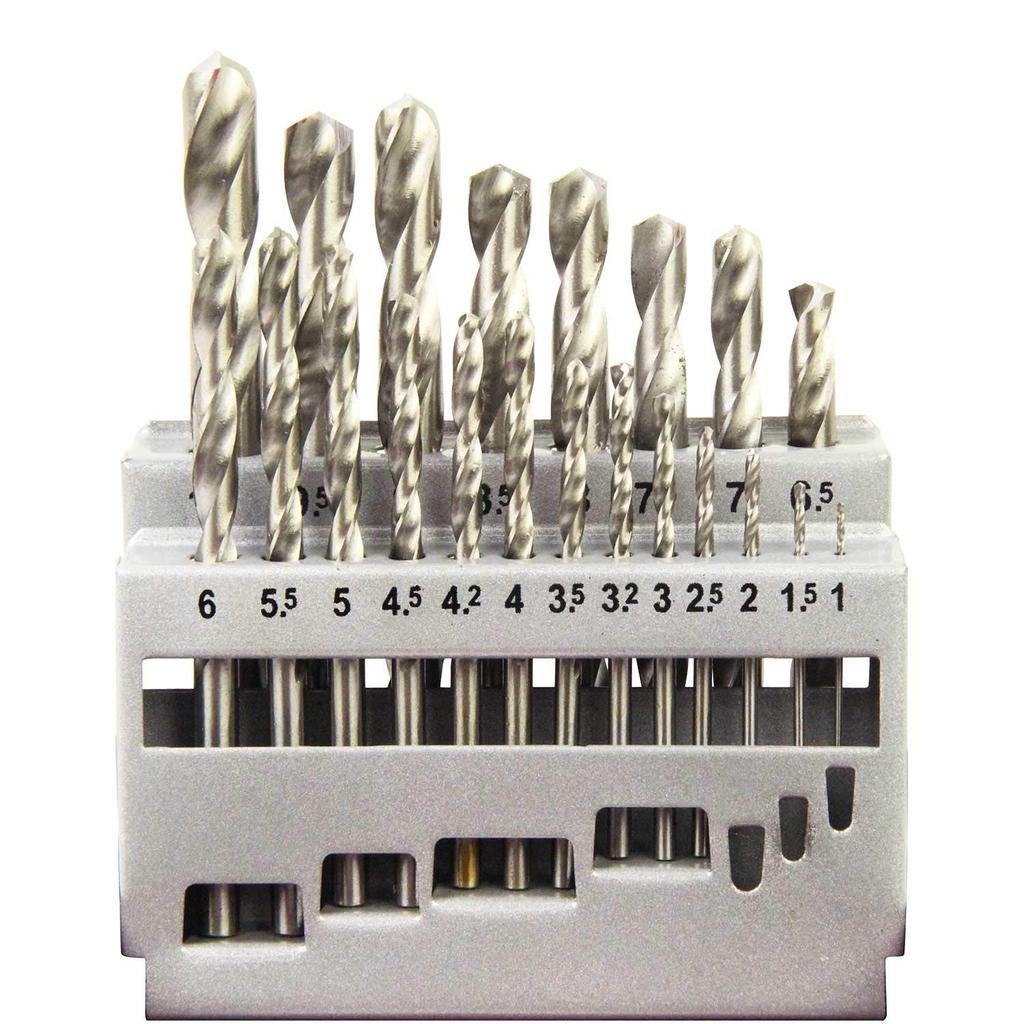 E-Value ETD-21S Iron Drill Set, Round Shaft, Set of 21