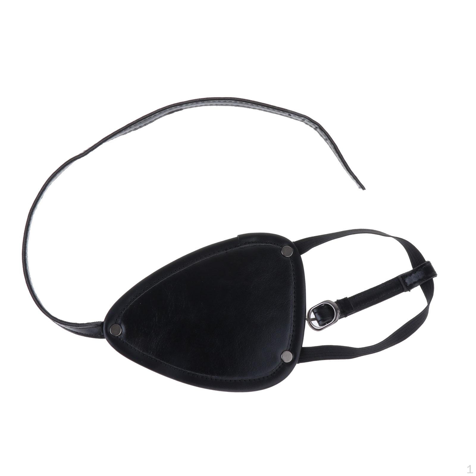 Eye for Party Fun - Black PU Mask Adults Left Eye