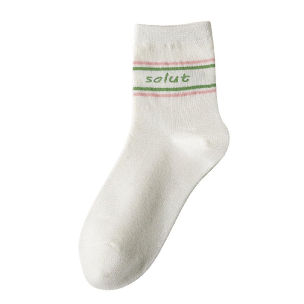 Strawberry Milk Pattern Casual Socks Cute Sports Socks Sweat Absorption Women Cotton Socks