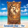 Dragon Phoenix Theme Beach Towel Personalized Custom Name & Text Soft Quick Dry Beach Towel for Swimming Travel
