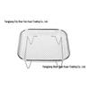 Stainless Steel Multi-Functional Air Fryer Grill & Steaming Rack - Universal Kitchen Mesh Draining Accessory