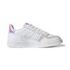 Adidas Originals Super Court Lässige Rutschfeste Stoßdämpfende Strapazierfähige Stützende Low-Top Kinder-Sneaker Kinder-Sneaker Weiß Grau EG9080