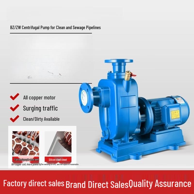 Jundingying 7.5KW 100mm Self-Priming Centrifugal Pump