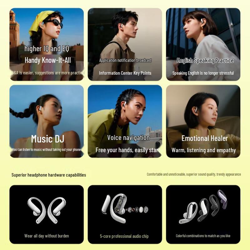 Ola Friend AI Open-Ear Translation Sports Headset
