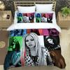 Music Singer Avril Lavigne Duvet Cover Pillowcase Bedding Set Adult Boys Girls Bedroom Decoration Gift Single Twin King Size