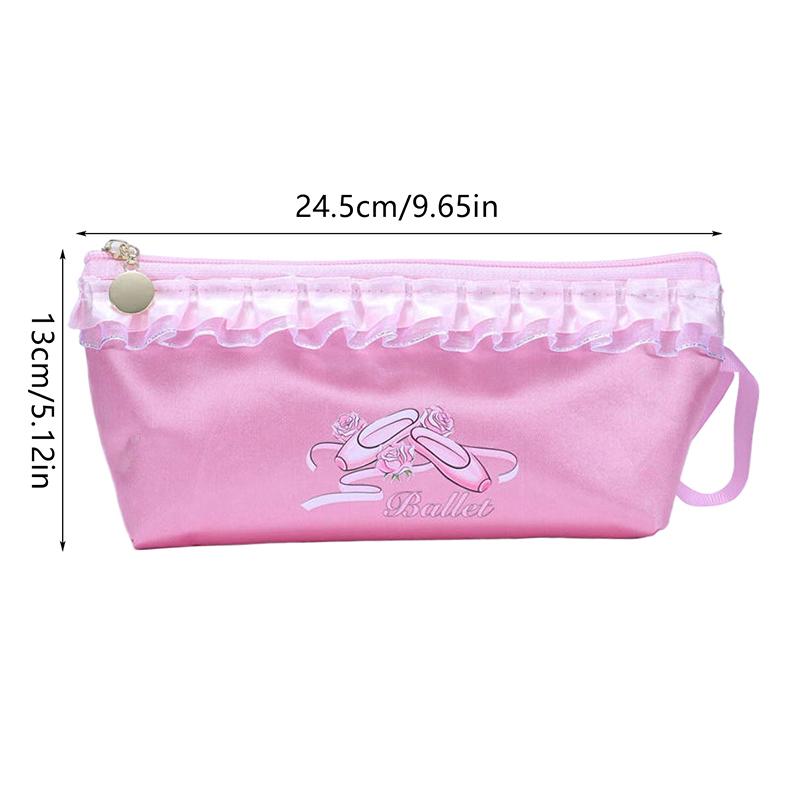 Dance Bag Shoes Storage Pouch Ballet Organizer Handbag Bags Pouches Satin Ballet Shoe Bag Dance Shoes Pouch