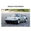 1/36 Scale Porsche 911 Turbo Toy Car Model Alloy Diecast Retro Racing with Pull Back Scale Model for Boy Gift Collection