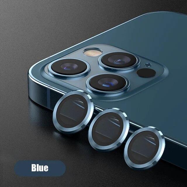 Glitter Diamond Camera Lens Protector for IPhone 15 14 13 12 11 Pro Max Mini Camera Metal Ring Glass