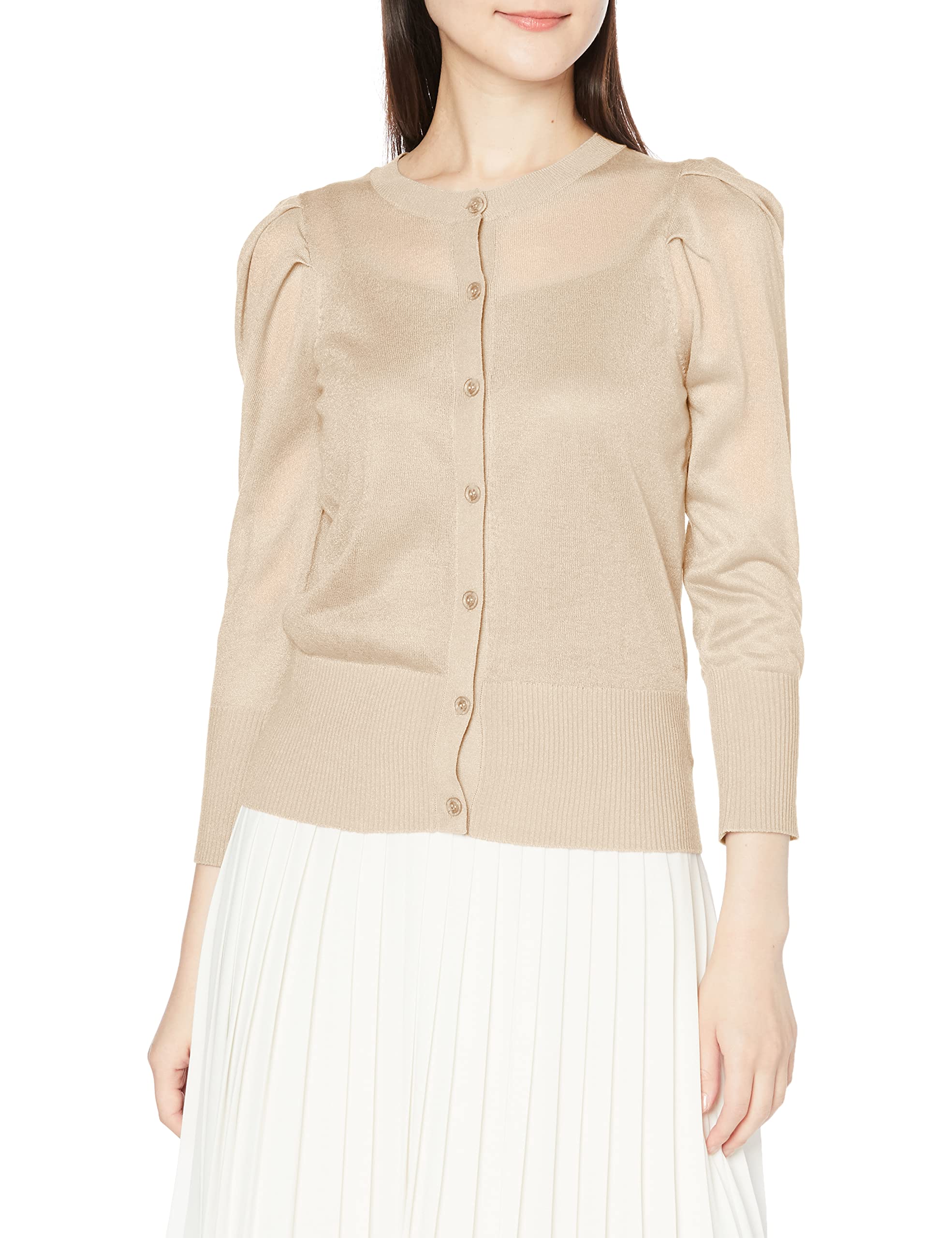 

Snidel Sparkle Sheer Knit Cardigan SWNT231053 IVR F Women s