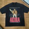 Men'S Trendy T-Shirt Animation Printing Washed Old Short-Sleeved T-Shirt Men'S And Women'S Street Hip-Hop Half-Sleeved Top Trendy