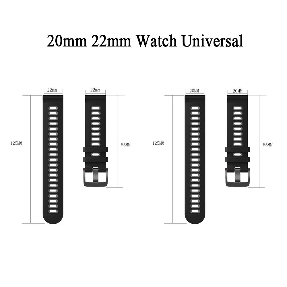 Sports Silicone Watch Straps For Samsung Galaxy Watch 6 5 Pro 44mm 40mm Band Watch 4 6 Classic 43mm 47mm Bracelet 20mm 22mm Belt