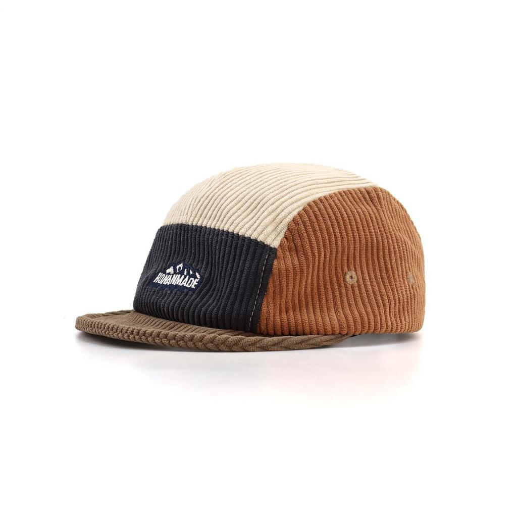 Women's Soft Textured Corduroy Colorblock 5-Panel Short Brim Baseball Cap Adjustable Strap Comfort Fit Casual Sports Outdoor