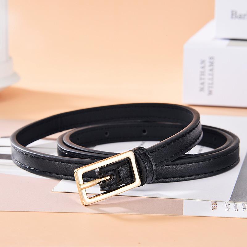 Small Belt Women'S Pin Buckle Simple Thin Belt Women'S Decoration With Dress Sweater Jeans Belt