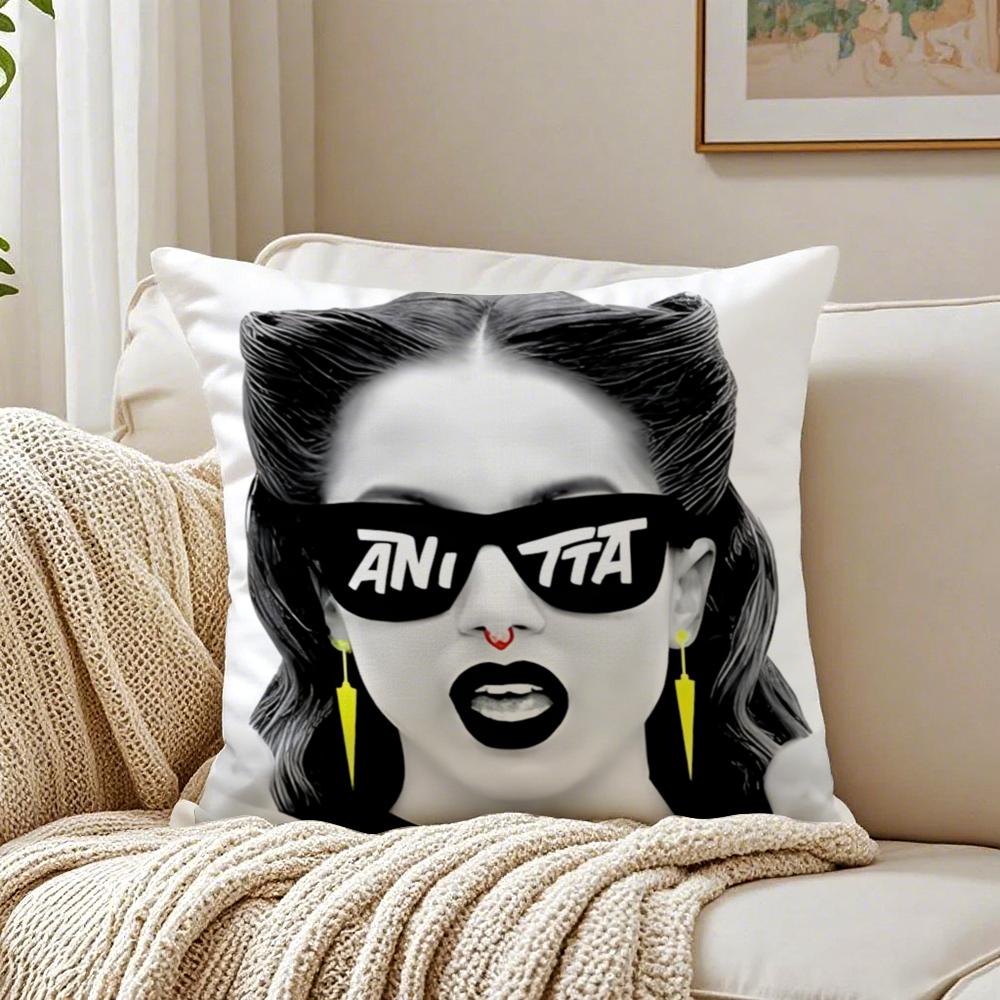 singer energetic AAnitta Cushion Cover Pillowcase Antidustmite living Room Sofa Decor Cushion Room