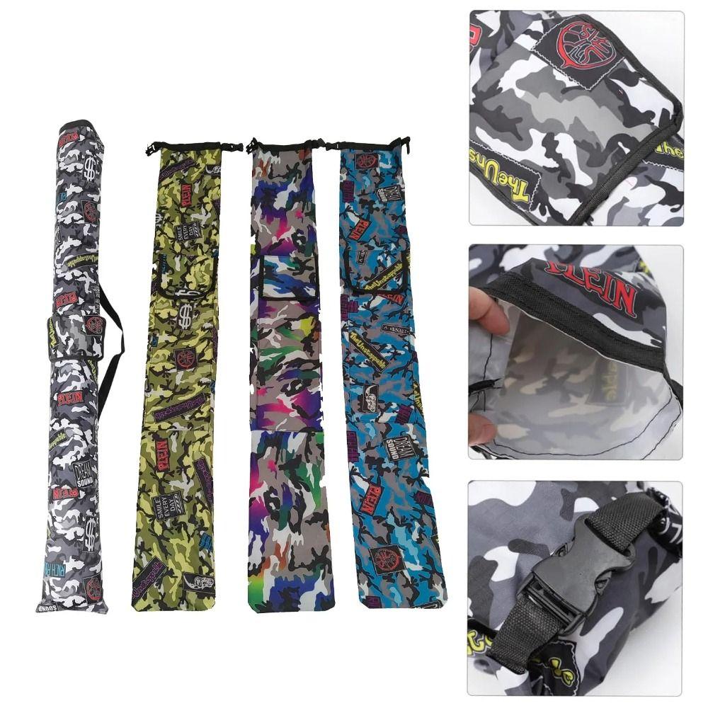 130/140cm Fishing Rod Bag Random Color Fishing Tackle Bag Folding Fishing Bag  Accessories