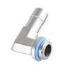 2PCS G1/4 Thread Water Cooling Adapter 90 Degree Hose Connector Durable Hose Adapter PC System