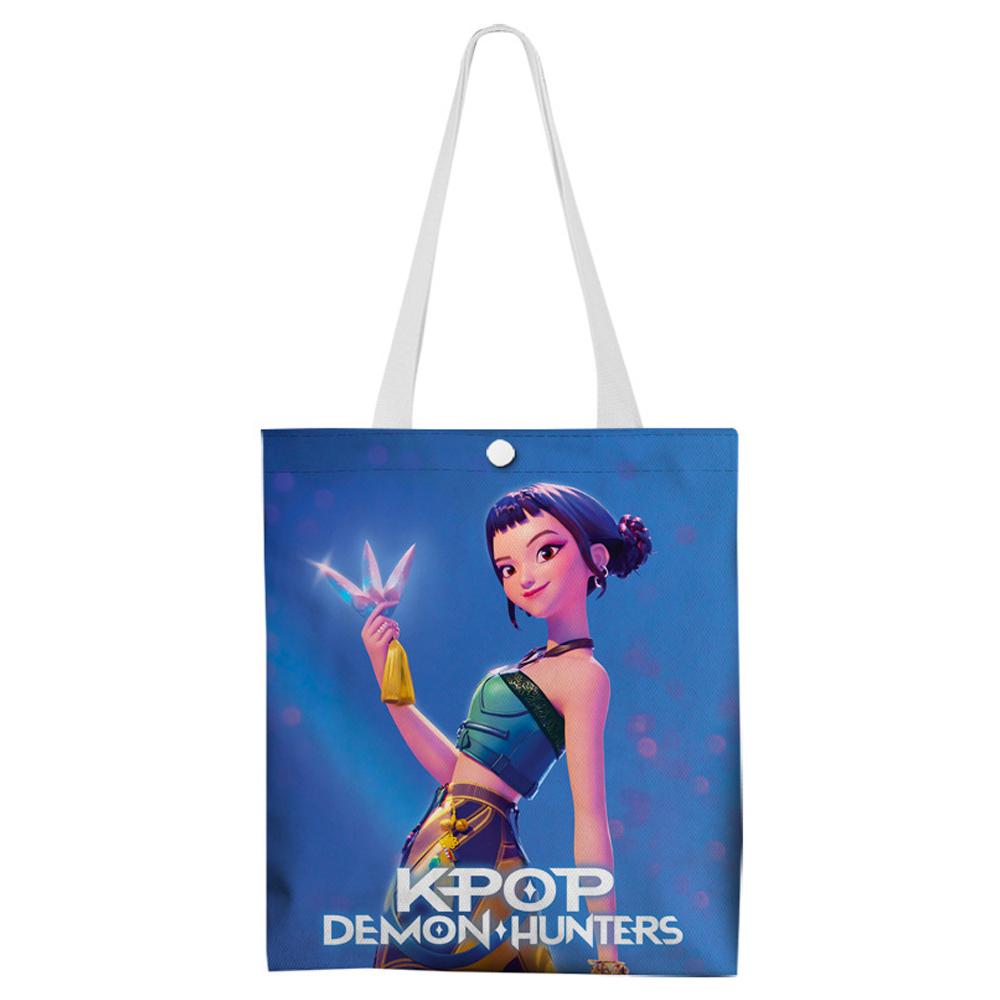 KPop Demon Hunters Cartoon Movie Merchandise Canvas Bags Shopping Bags Shoulder Bags
