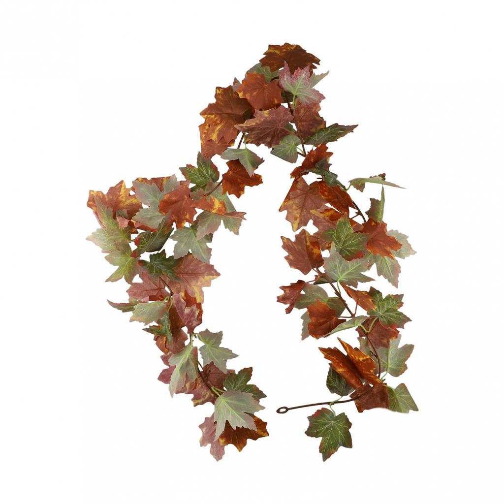 Artificial Maple Leaves Fall Leaf Garland Hanging Vines Autumn Wreaths