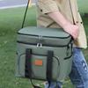Multifunctional Double Layers Tote Cooler Lunch Bags for Women Men Large Capacity Travel Picnic Lunch Box with Shoulder Strap