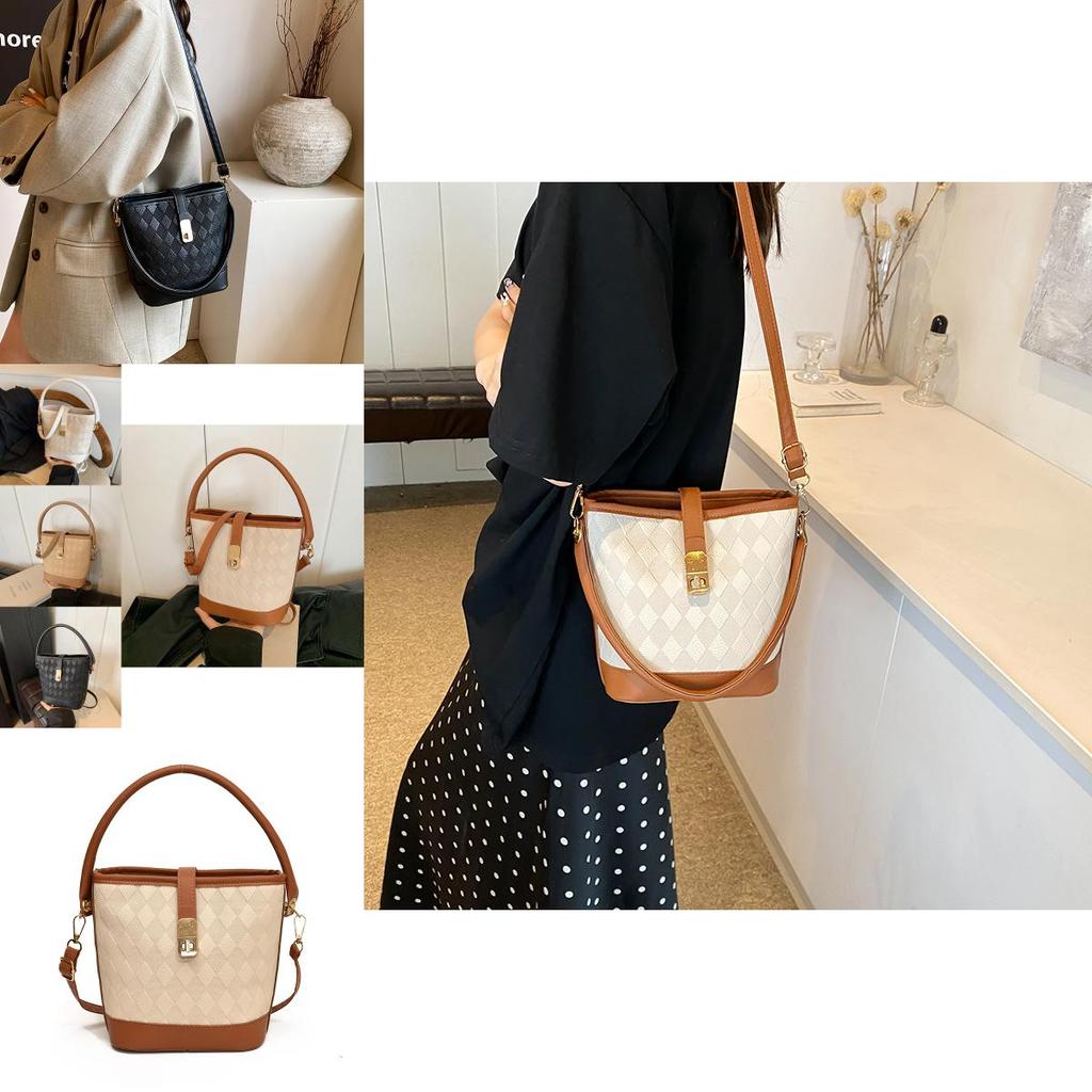 Fashionable Bucket Bag For Women 2024 Summer New Simple Casual Single Shoulder Bag