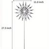 1 Pz Nuovo Ornamento da Giardino 3D per Esterno Mini Mulino a Vento Energia Eolica Arte Cinetica Girandola Magico Unico Magico Mulino a Vento in Metallo