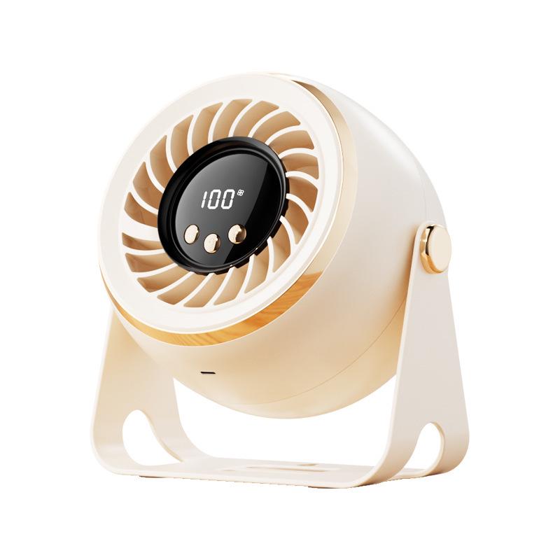 Portable USB Desktop Fan for Office & Dorm Chinese Packaging бежевый