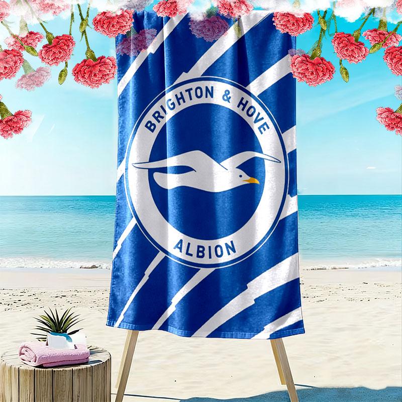 Brighton Print Beach Towel, Large Soft Quick Dry Towel for Beach Camping Swimming