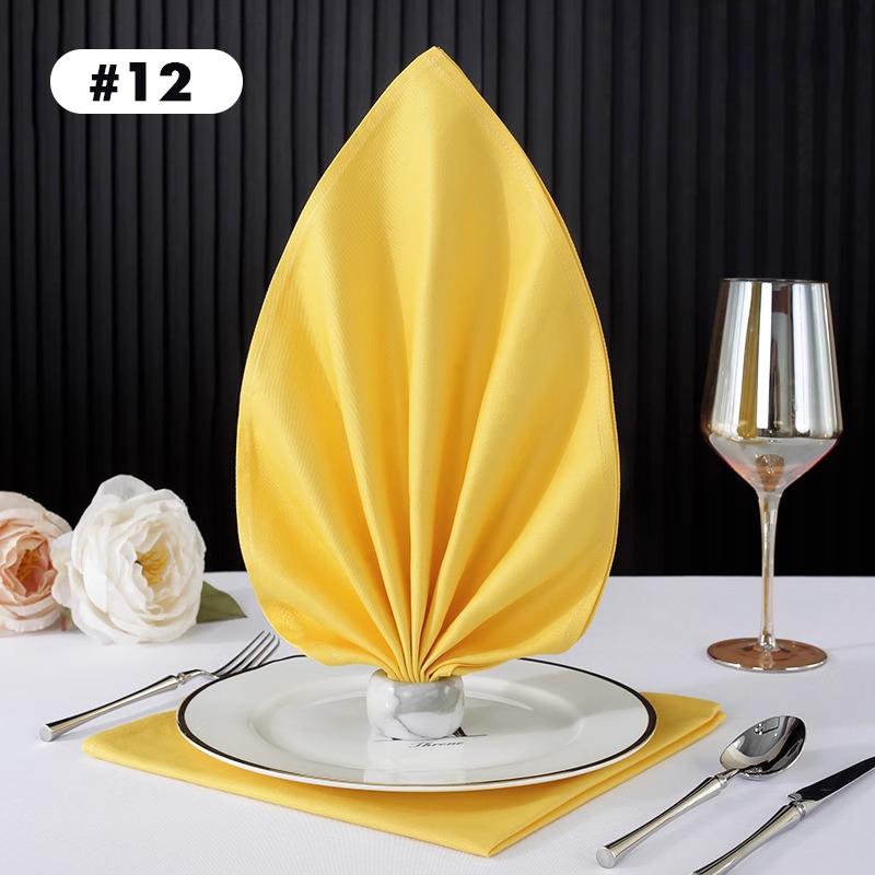Cotton Western Table Napkins Reusable Placemat for Kitchen Wedding Decoration Hotel Special Absorbent No Lint Cup Wiping Cloth