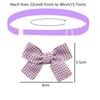 50/100PCS Plaid Bows Dog Bowties Cotton Cute Pet Dog Bow Ties Neckties For Dogs Grooming Pet Accessories For Small Dogs Cats