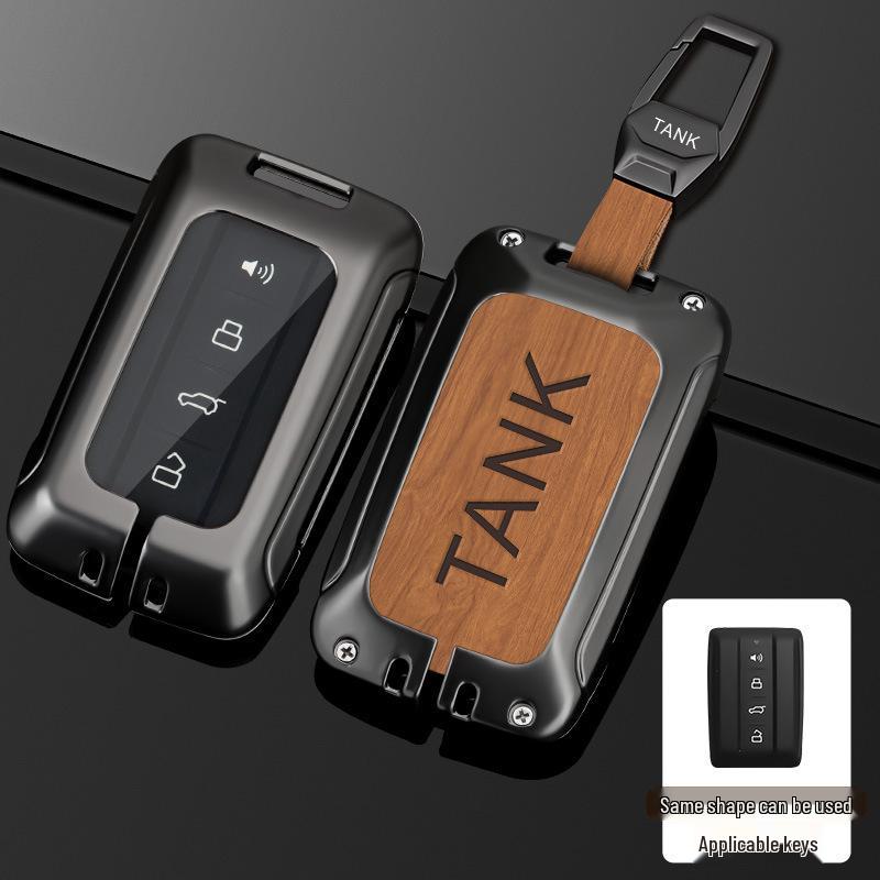 Tank 300/500 Key Cover: New Logo City Off-road Metal Car Buckle for Men.