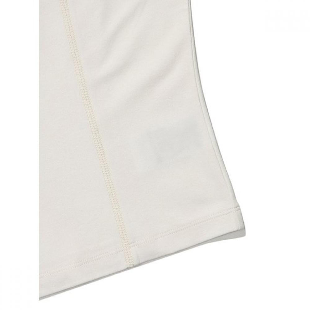 Women Line Color Block ShorT Sleeve T shirT  Ivory 