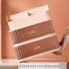 High-Capacity Cosmetic Storage Box: Dustproof Makeup and Skincare Organizer for Dormitory Dressing Table